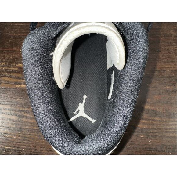 Nike Air Jordan 1 Low TD Football Cleats White/Black-Black Size 8 Pre Owned - Picture 6 of 9